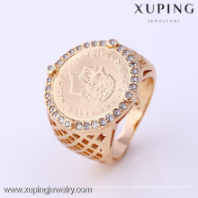 11894 Ring Men 2016 Manufacture Copper Jewelry with 18k Gold Plated Ring for mens